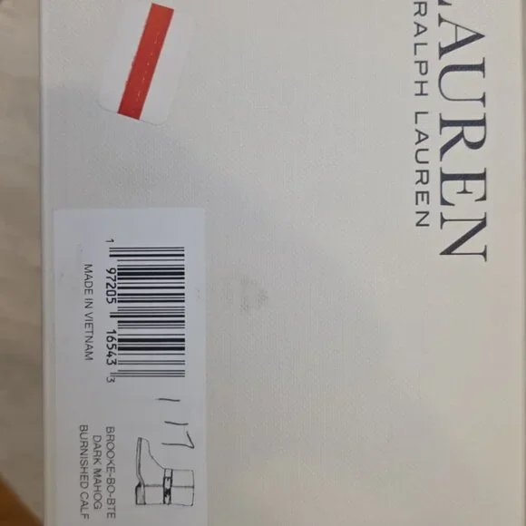 Lauren Ralph Lauren Women's Brooke Leather Heel Booties 10B - D05 - Picture 4 of 4